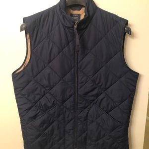J crew vest size medium navy blue